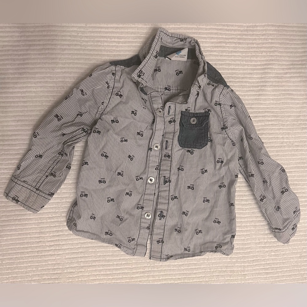 24mo/2T/size 92 - Topomini Button Down Jeep Adventure Shirt